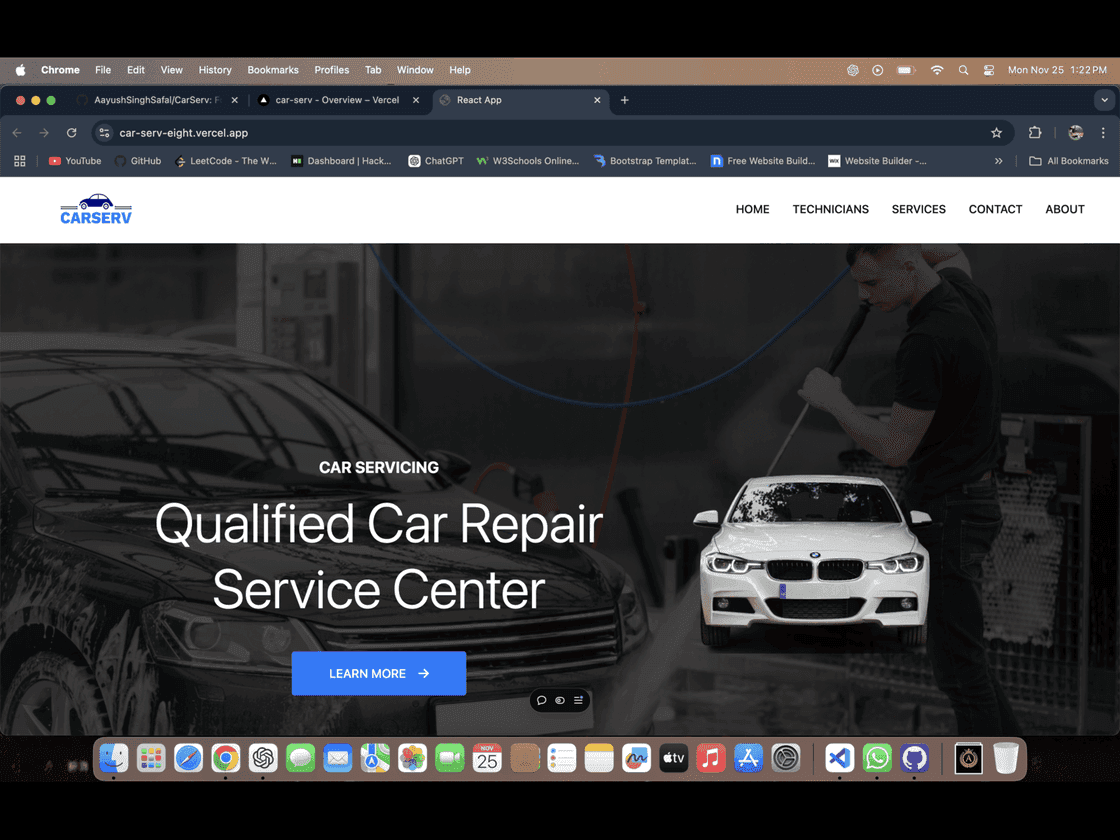 CarServ Platform project preview